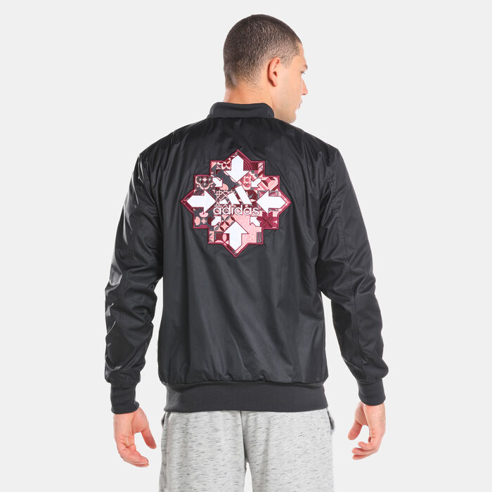 adidas Men's Juventus CNY Bomber Jacket Black adidas Men's Juventus CNY Bomber Jacket Black image number 1