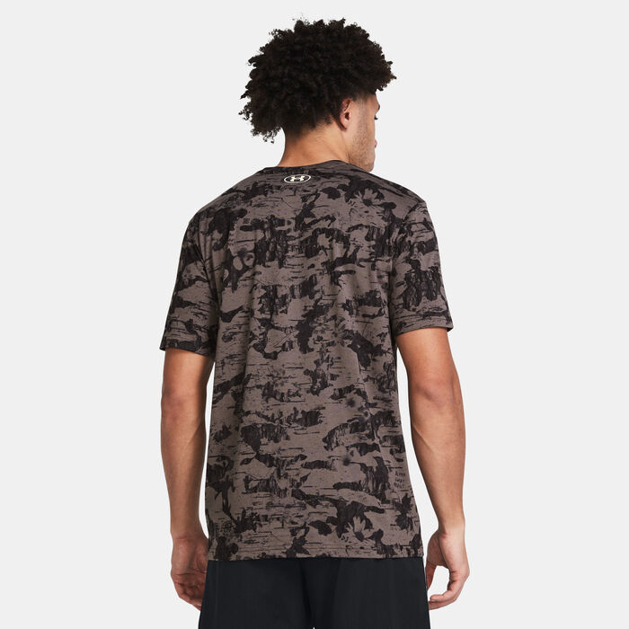 Under Armour Men's Project Rock Printed Graphic T-Shirt Grey Under Armour Men's Project Rock Printed Graphic T-Shirt Grey image number 1