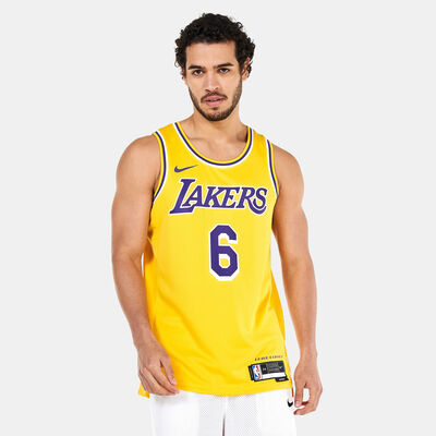 Nike Men's Dri-FIT NBA Swingman Los Angeles Lakers Icon Edition Jersey - 2022/23 yellow
