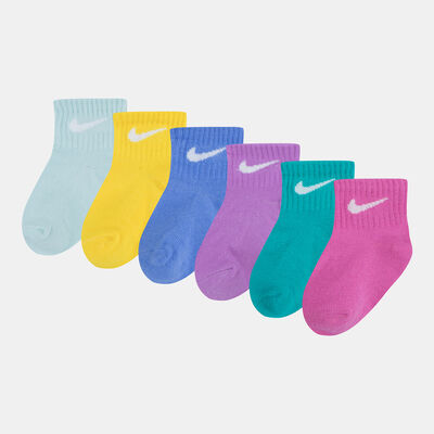 Nike Kids' Swoosh Ankle Socks (6 Pairs) Green