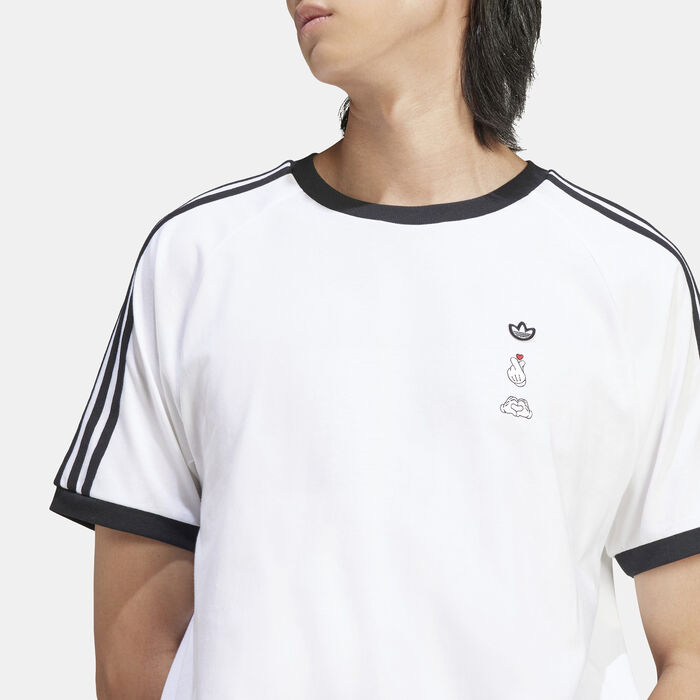 adidas Originals Men's Mickey Mouse x Originals T-Shirt White adidas Originals Men's Mickey Mouse x Originals T-Shirt White image number 3