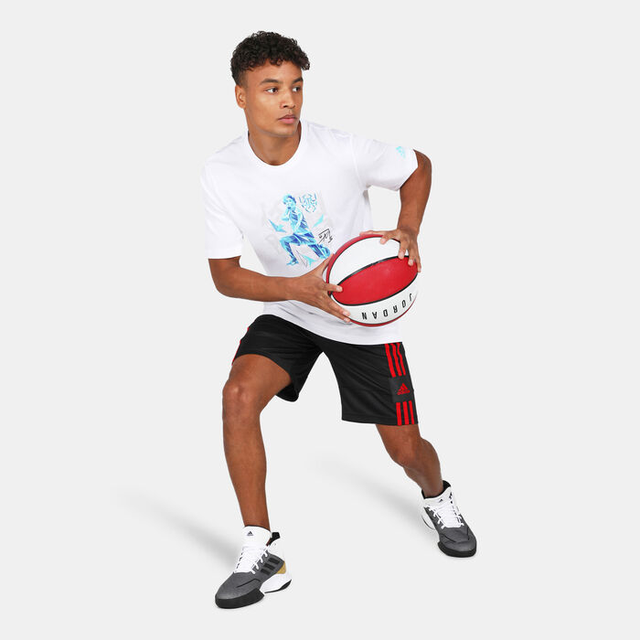 adidas Men's Donovan Mitchell D.O.N. T-Shirt White image number 2
