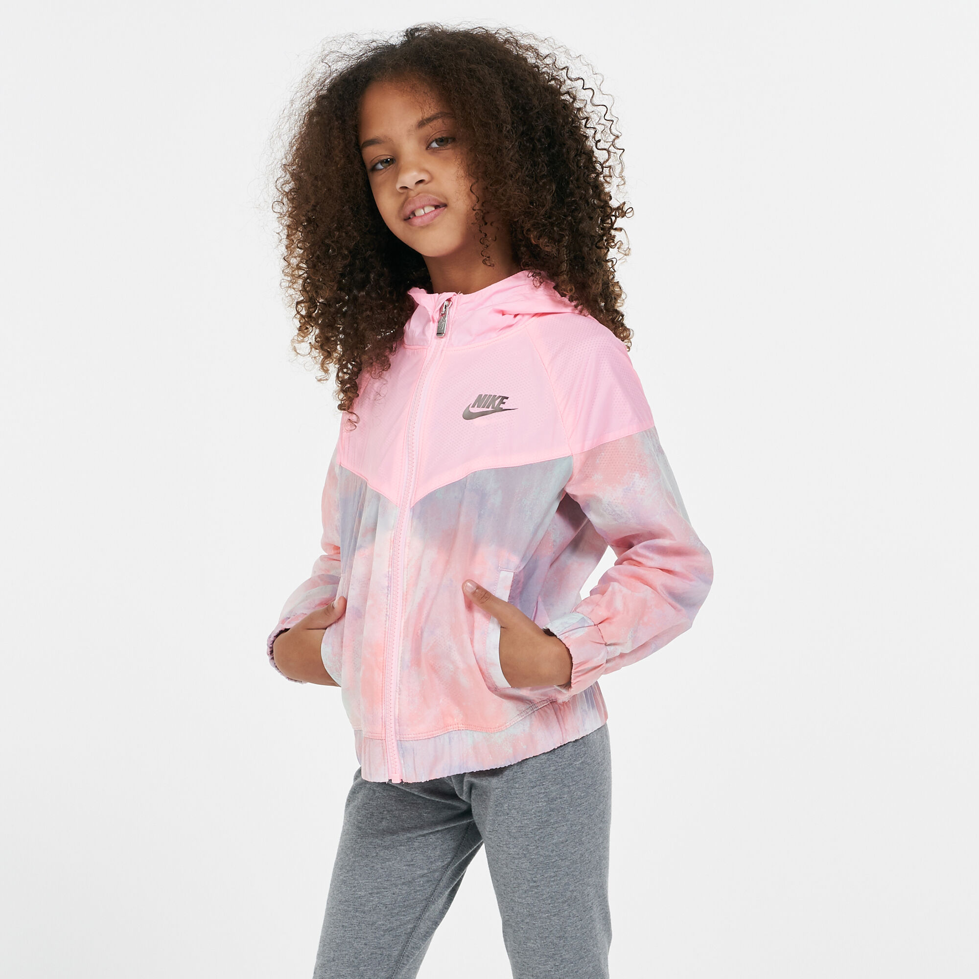 Nike windrunner jacket pink cheap