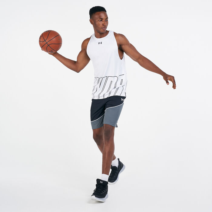 Under Armour Men's Baseline Reversible Tank Top White Under Armour Men's Baseline Reversible Tank Top White image number 2