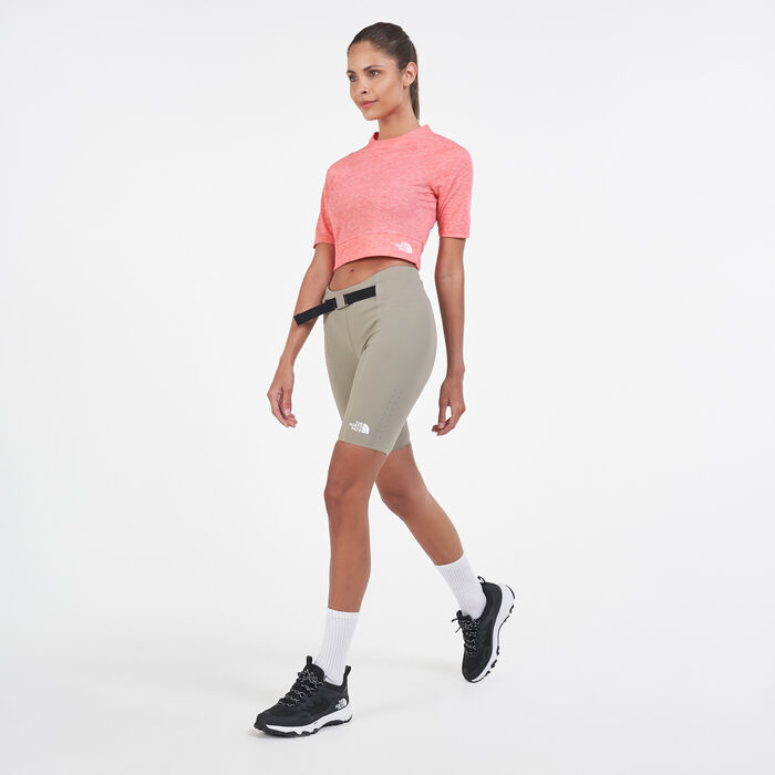 The North Face Women's Waist Pack Shorts Grey The North Face Women's Waist Pack Shorts Grey image number 2