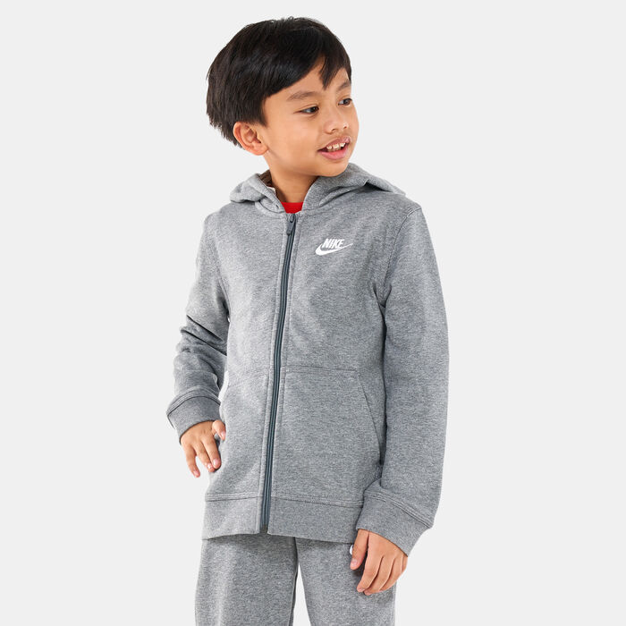 Nike Kids' Sportswear Club French Terry Hoodie (Older Kids) Grey image number 0