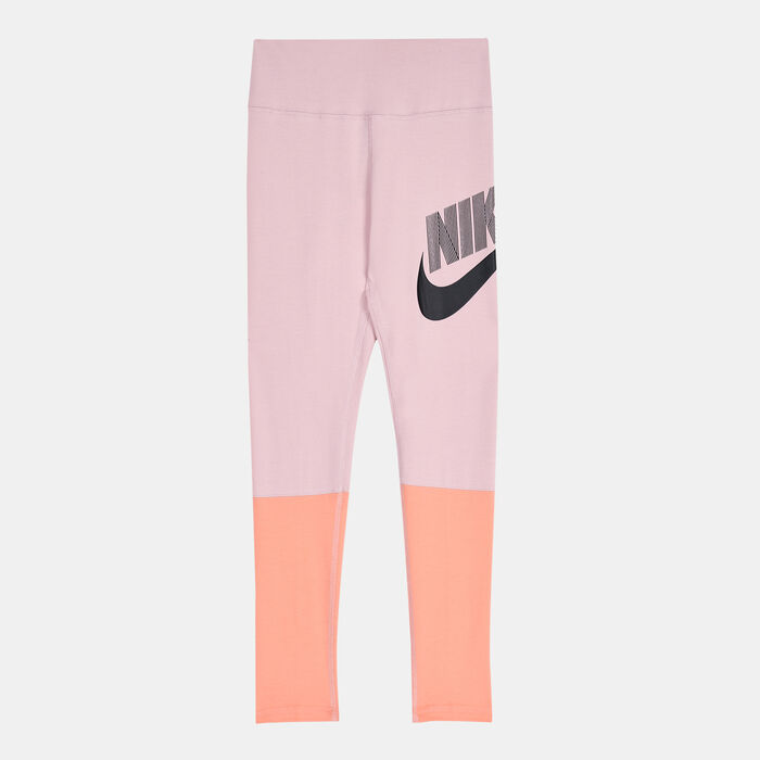 Nike Kids' Sportswear Favourites High-Waist DNC Leggings Pink Nike Kids' Sportswear Favourites High-Waist DNC Leggings Pink image number 0