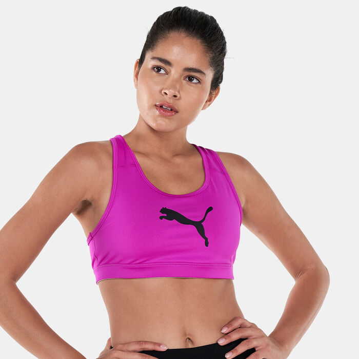 PUMA Women's Mid Impact 4Keeps Sports Bra Pink PUMA Women's Mid Impact 4Keeps Sports Bra Pink image number 0