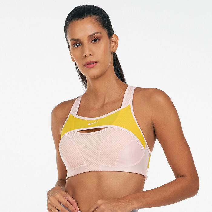 Nike Women's Alpha UltraBreathe Sports Bra Orange Nike Women's Alpha UltraBreathe Sports Bra Orange image number 0