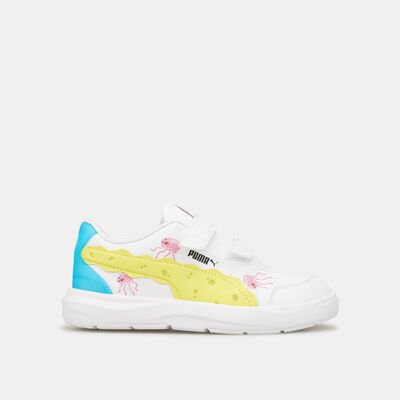 PUMA Kids' x SPONGEBOB Evolve Court Shoe (Younger Kids) White
