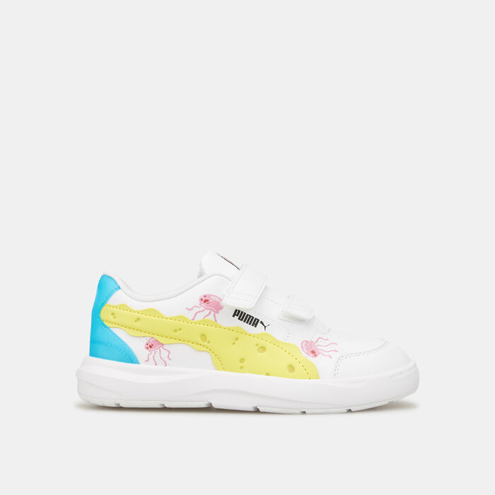 PUMA Kids' x SPONGEBOB Evolve Court Shoe (Younger Kids) White image number 0