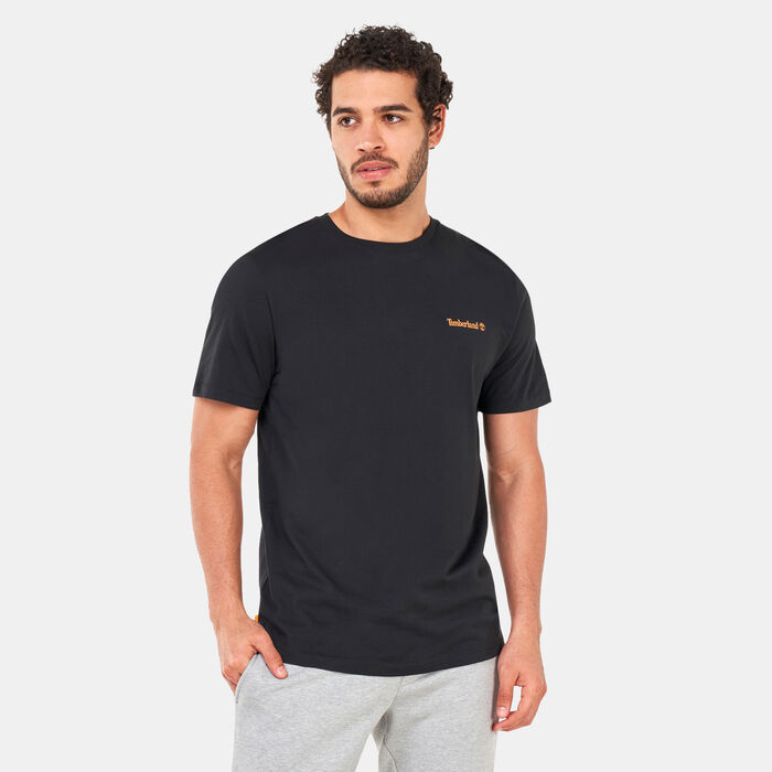 Timberland Men's Small Logo Print Logo T-Shirt Black image number 0