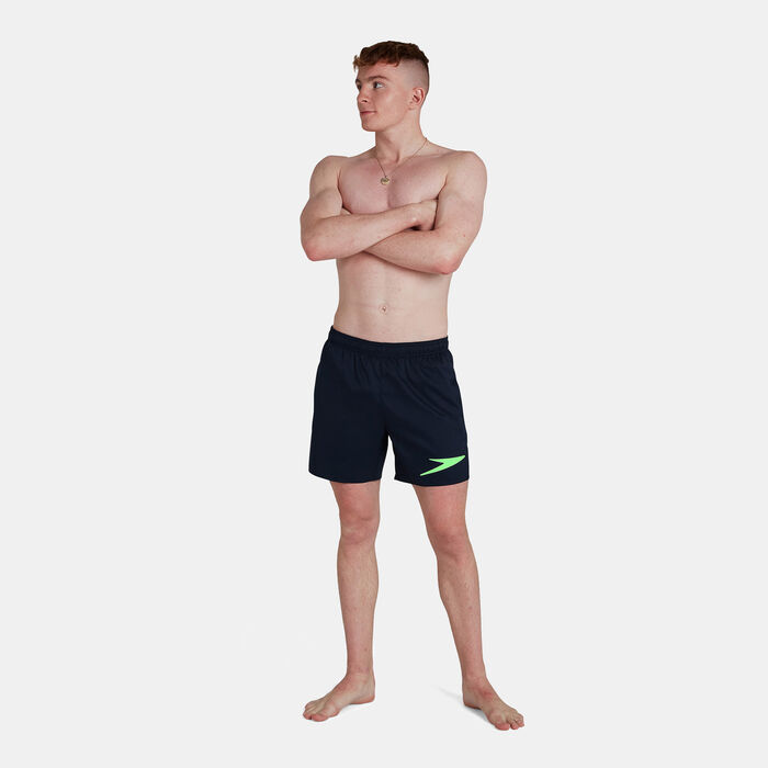 Speedo Men's Sport Logo 16" Swimming Water Shorts Blue Speedo Men's Sport Logo 16" Swimming Water Shorts Blue image number 5