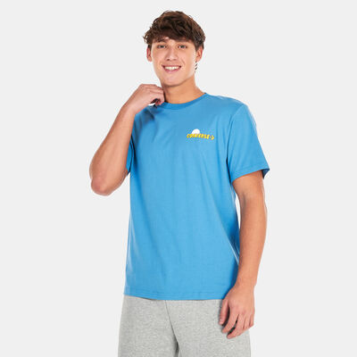 Converse Men's Moon Mountain Graphic T-Shirt Blue Converse Men's Moon Mountain Graphic T-Shirt Blue