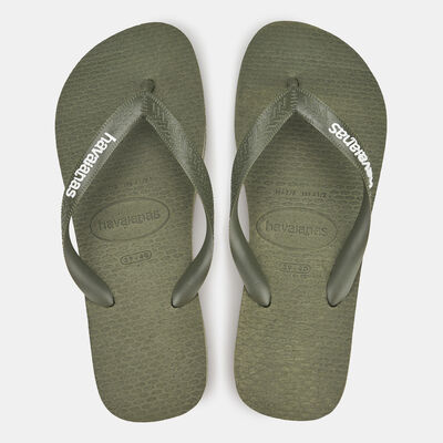 Havaianas Men's Top Logo Filete Flip Flops Green