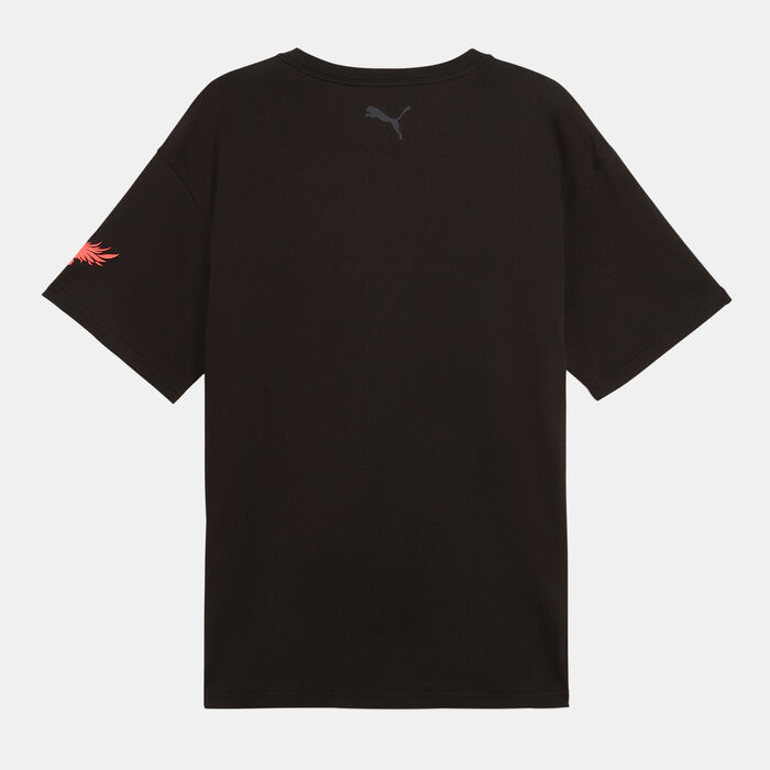 PUMA Men's MELO 1Love Basketball Graphic T-Shirt Black image number 1