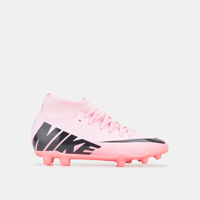 Nike Kids' Mercurial Superfly 9 Club Multi-Ground High-Top Football Shoes (Younger and Older Kids) Pink