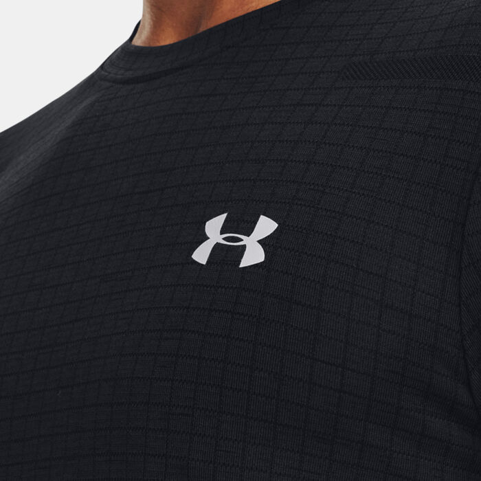 Under Armour Men's Seamless Grid Training T-Shirt Black Under Armour Men's Seamless Grid Training T-Shirt Black image number 3