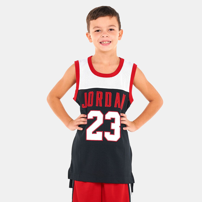 Jordan Kids' Colorblock 23 Jersey (Older Kids) Black Jordan Kids' Colorblock 23 Jersey (Older Kids) Black image number 0