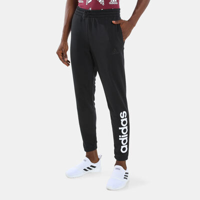 adidas Men’s Essentials Tapered Logo Joggers Black
