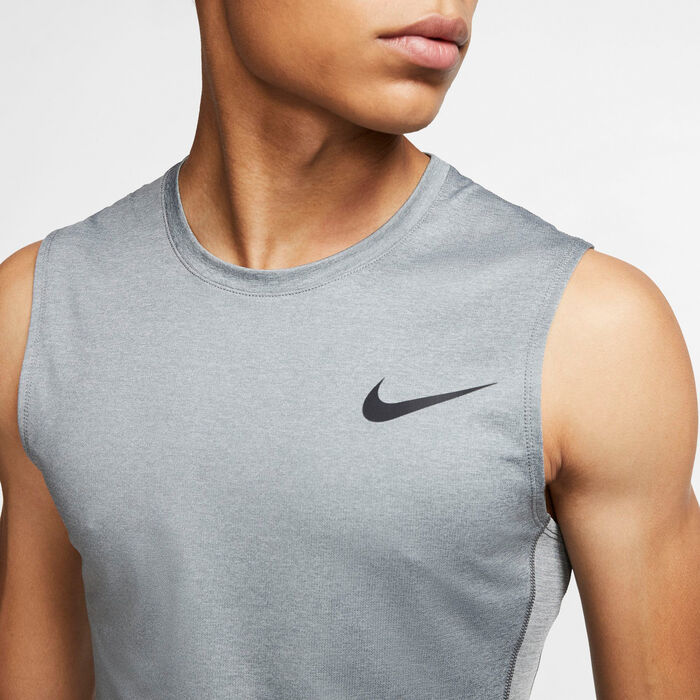 Nike Men's Pro Tank Top Grey Nike Men's Pro Tank Top Grey image number 3
