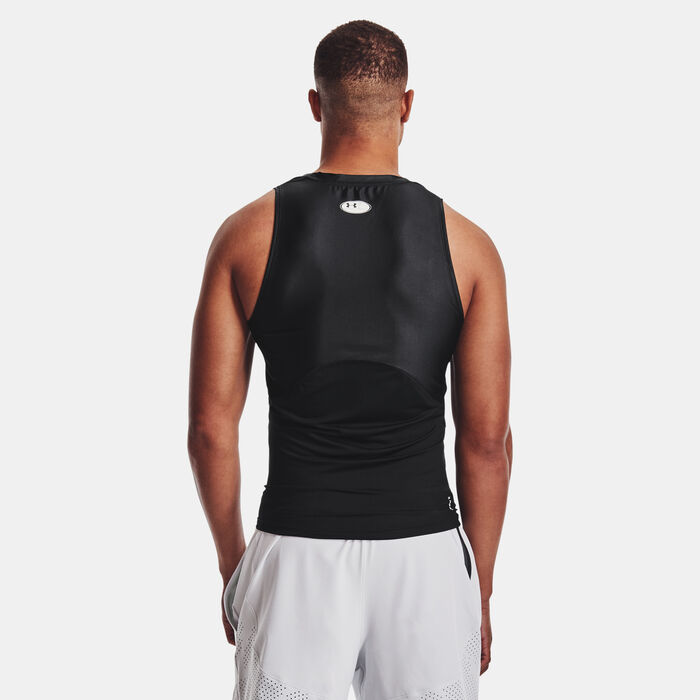 Under Armour Men's UA Iso-Chill Compression Tank Top Black Under Armour Men's UA Iso-Chill Compression Tank Top Black image number 1