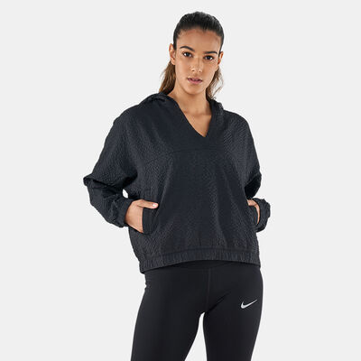 Nike Women's Icon Clash Woven Running Pullover Jacket Black