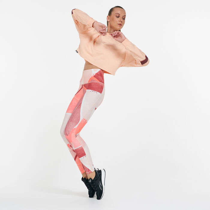 Reebok Women's Lux Bold Leggings Orange Reebok Women's Lux Bold Leggings Orange image number 2