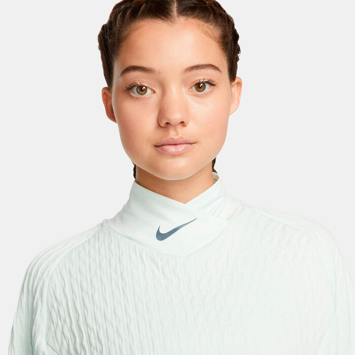 Nike Women's Therma-FIT Run Division Mid-Layer T-Shirt Green Nike Women's Therma-FIT Run Division Mid-Layer T-Shirt Green image number 3