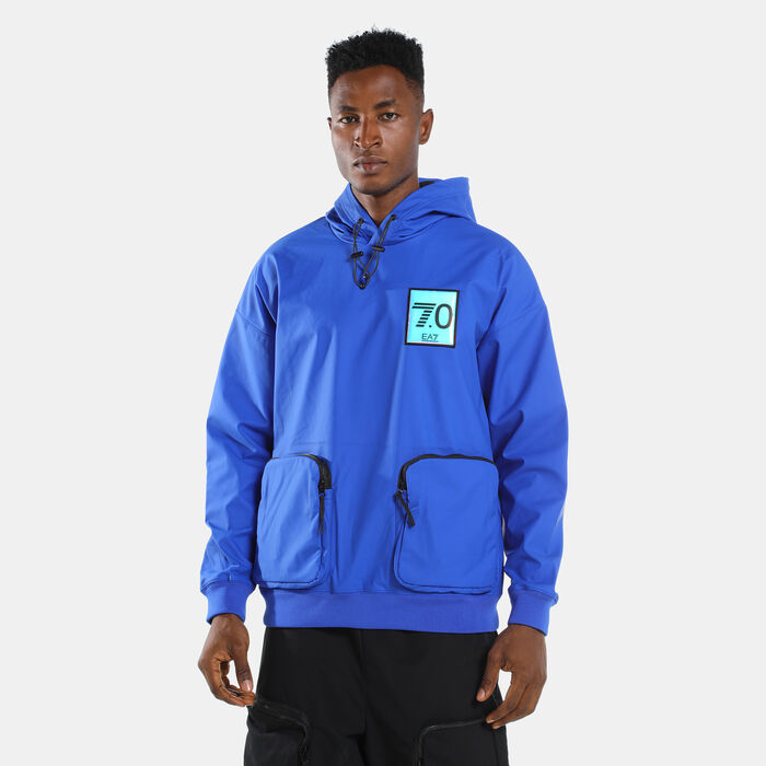 EA7 Emporio Armani Men's Train 7.0 Hoodie Blue EA7 Emporio Armani Men's Train 7.0 Hoodie Blue image number 0