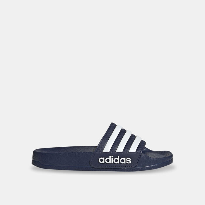 adidas Kids' Adilette Shower Slides Blue adidas Kids' Adilette Shower Slides Blue image number 1