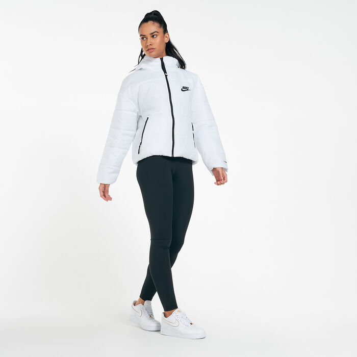 Nike Women's Sportswear Classic Jacket White Nike Women's Sportswear Classic Jacket White image number 2