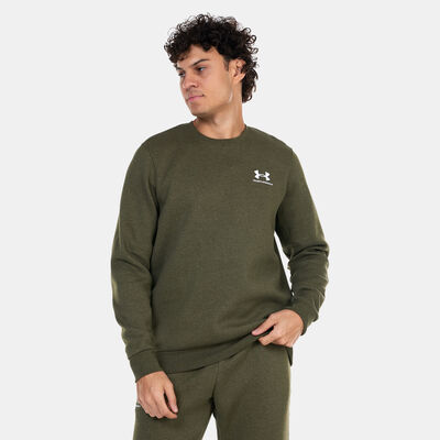 Under Armour Men's UA Essential Fleece Sweatshirt Green Under Armour Men's UA Essential Fleece Sweatshirt Green