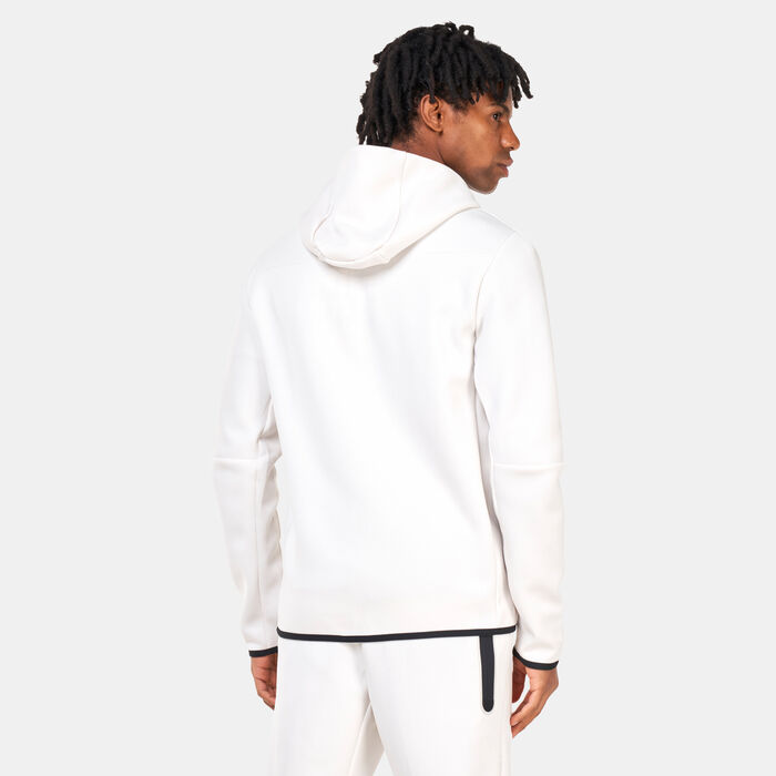 Nike Men's Sportswear Tech Full-Zip Hoodie White Nike Men's Sportswear Tech Full-Zip Hoodie White image number 1