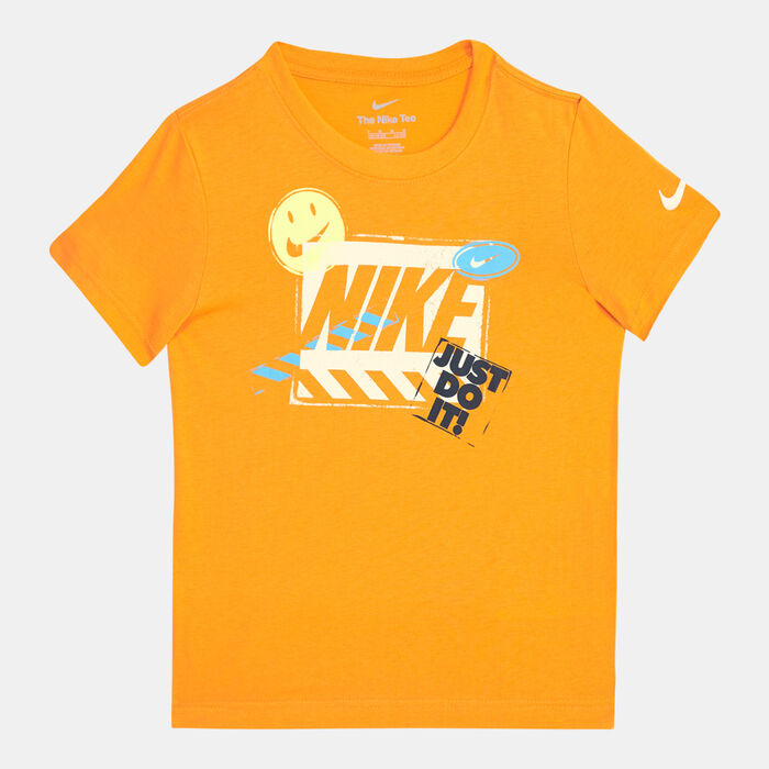 Nike Kids' Hazard Stamp T-Shirt (Younger Kids) Orange image number 0