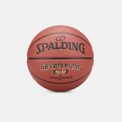 Spalding NeverFlat Composite Basketball (Size 7) Brown