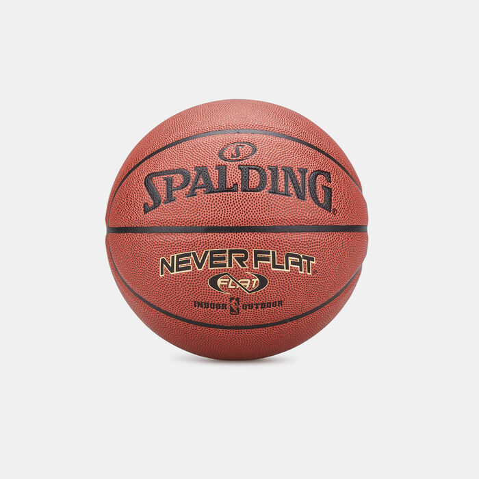 Spalding NeverFlat Composite Basketball (Size 7) Brown Spalding NeverFlat Composite Basketball (Size 7) Brown image number 0