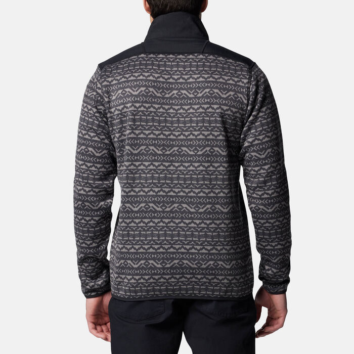 Columbia Men's Sweater Weather III Printed Fleece 1/2-Zip Top Black Columbia Men's Sweater Weather III Printed Fleece 1/2-Zip Top Black image number 1