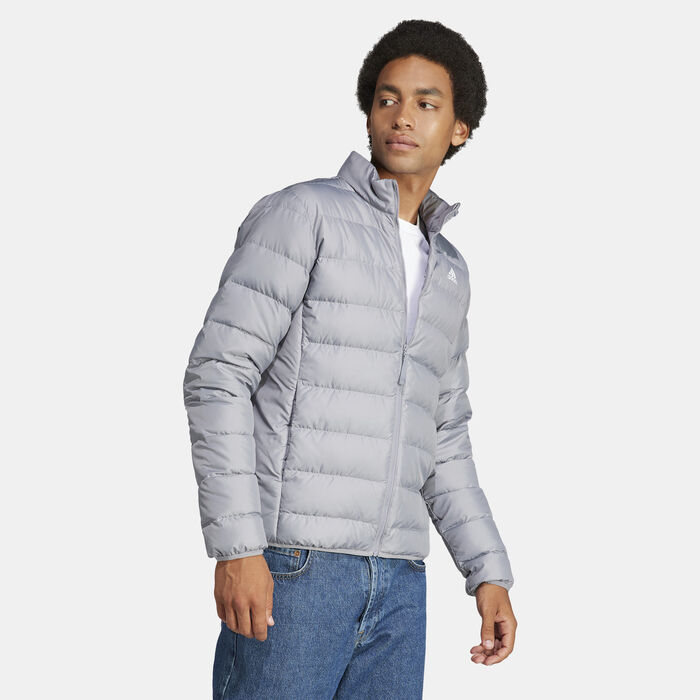 adidas Men's Essentials Light Down Jacket Grey adidas Men's Essentials Light Down Jacket Grey image number 2