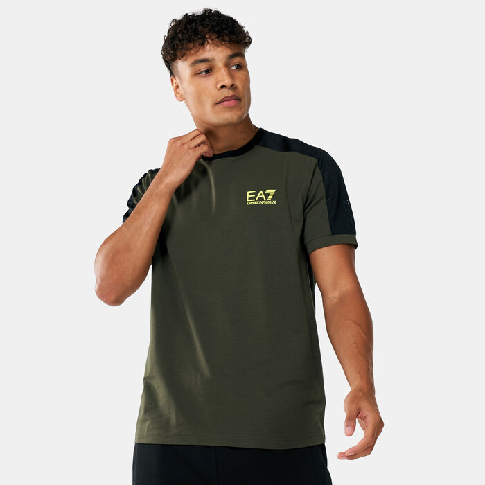 EA7 Emporio Armani Men's Train Athletic Graphic Series T-Shirt Green EA7 Emporio Armani Men's Train Athletic Graphic Series T-Shirt Green image number 0