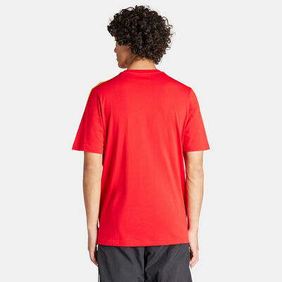 adidas Men's Spain DNA 3-Stripes T-Shirt Red