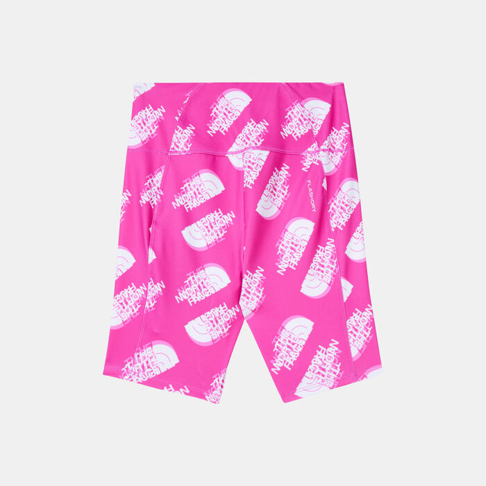 The North Face Kids' Printed Never Stop Bike Shorts Pink The North Face Kids' Printed Never Stop Bike Shorts Pink image number 1