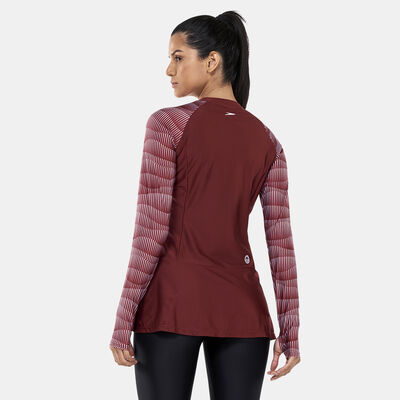 Speedo Women's Modest Deluxe Rashguard Red