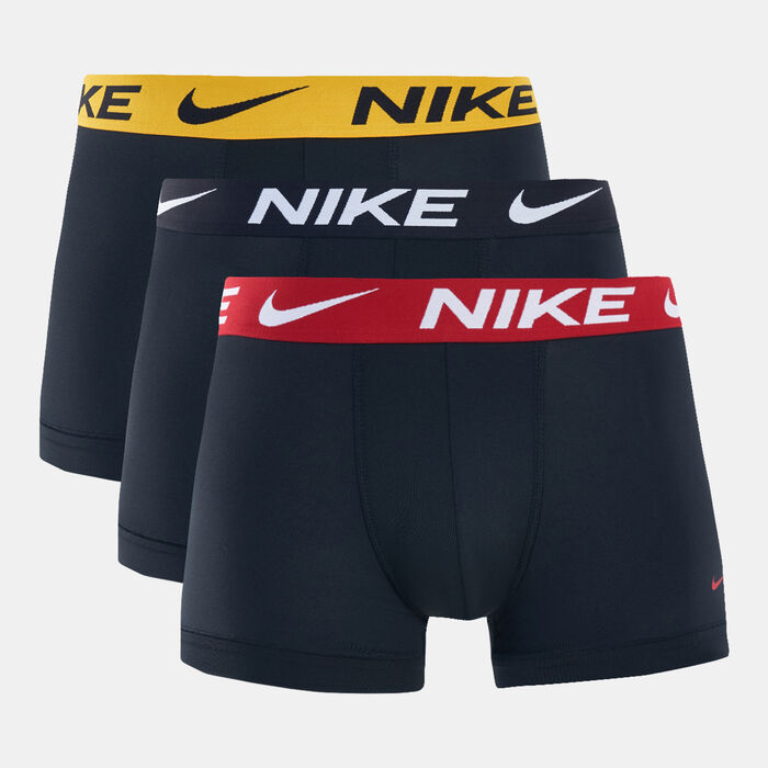 Nike Men's Essential Micro Trunks (Pack of 3) Black Nike Men's Essential Micro Trunks (Pack of 3) Black image number 0