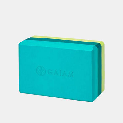 Gaiam Tri-Color Yoga Block Multi Gaiam Tri-Color Yoga Block Multi