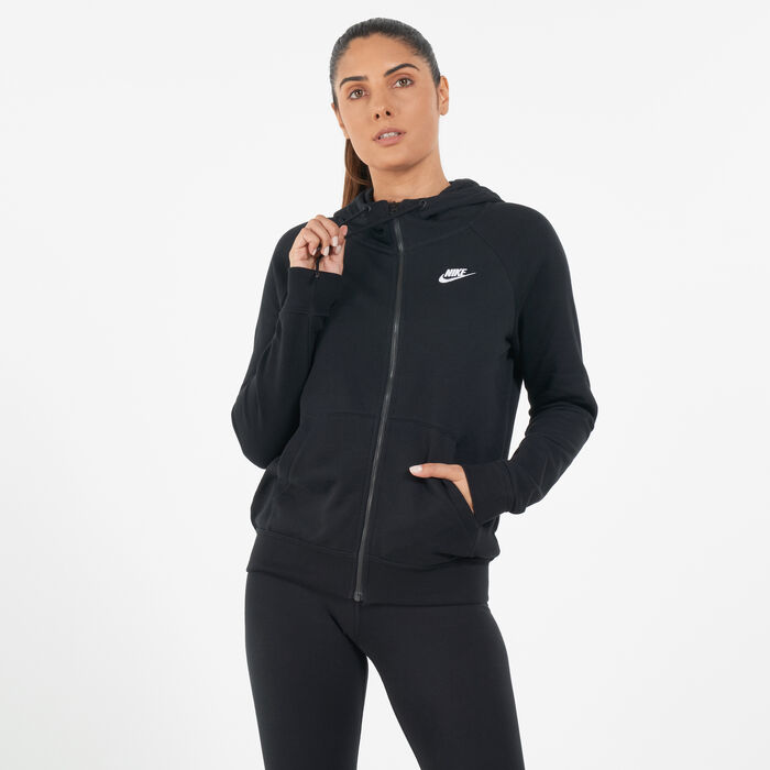 Nike Women's Fall Essential FZ Hoodie Black image number 0