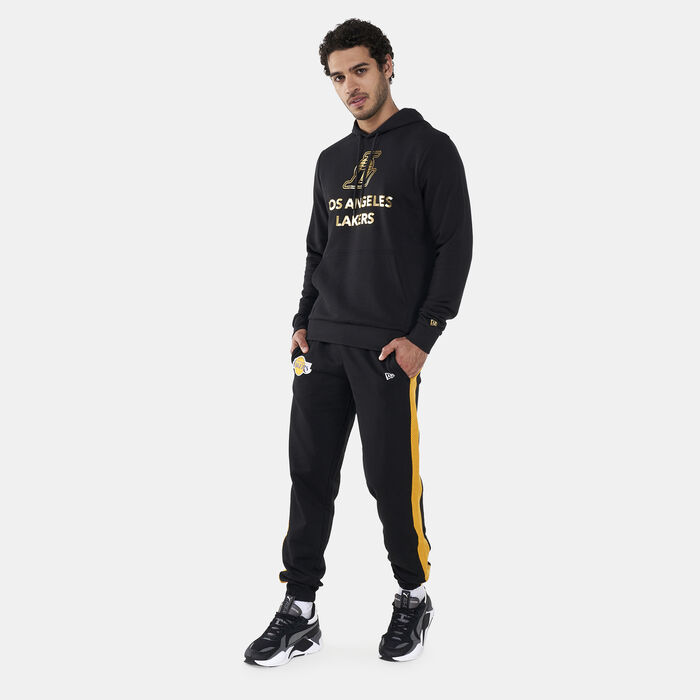 New Era Men's LA Lakers Metallic Logo Sweatshirt Black New Era Men's LA Lakers Metallic Logo Sweatshirt Black image number 2