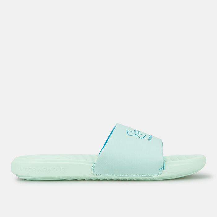 Under Armour Women's Ansa Fixed Slides Green Under Armour Women's Ansa Fixed Slides Green image number 1