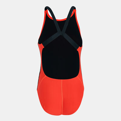 Nike Swim Women's Fastback One-Piece Swimsuit Orange