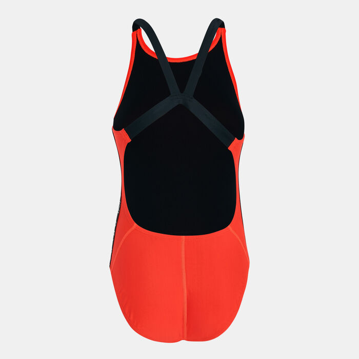 Nike Swim Women's Fastback One-Piece Swimsuit Orange Nike Swim Women's Fastback One-Piece Swimsuit Orange image number 1
